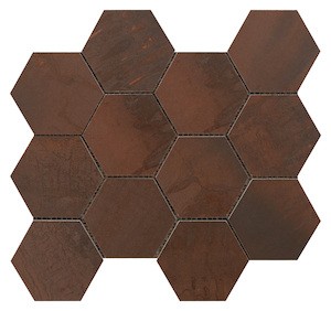 Mozaik Sintesi Met Arch copper 30x34 cm matt MA12465