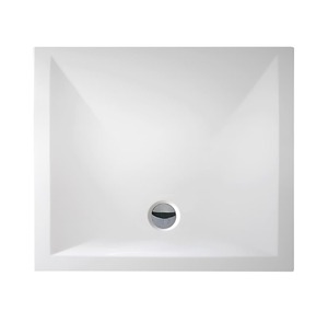 Zuhanytálca négyszögletes Roth 90x80 cm öntött márvány fehér MAN SQ 080090 2E