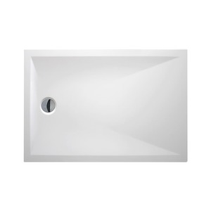 Zuhanytálca négyszögletes Roth 120x90 cm öntött márvány fehér MANSQ1200902E
