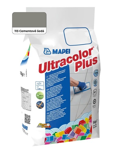 Fugázó anyag Mapei Ultracolor Plus cementszürke 5 kg CG2WA MAPU113