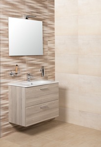 Fürdőszobaszekrény mosdókagylóval és tükörrel VitrA Mia 59x61x39,5 cm cordoba MIASET60C