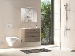 Fürdőszobaszekrény mosdókagylóval és tükörrel VitrA Mia 59x61x39,5 cm cordoba MIASET60C