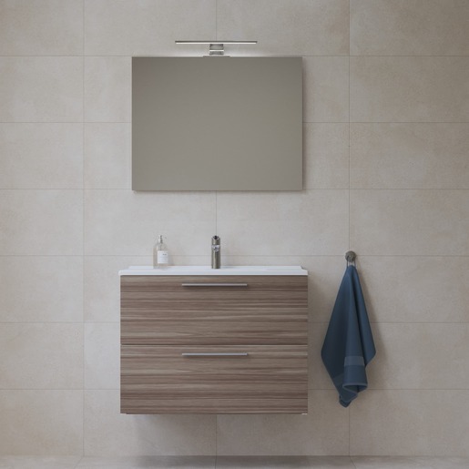 Fürdőszobai szett mosdótükörrel és világítással VitrA Mia 79x61x39,5 cm cordoba MIASET80C