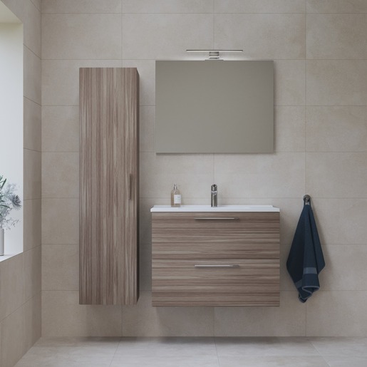 Fürdőszobai szett mosdótükörrel és világítással VitrA Mia 79x61x39,5 cm cordoba MIASET80C