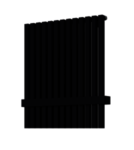 Radiátor fogantyú Isan fekete 46,2 cm O15MN5115