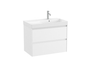 Fürdőszobaszekrény mosdóval Roca ONA 80x64,5x46 cm fehér mat ONA802ZBMP