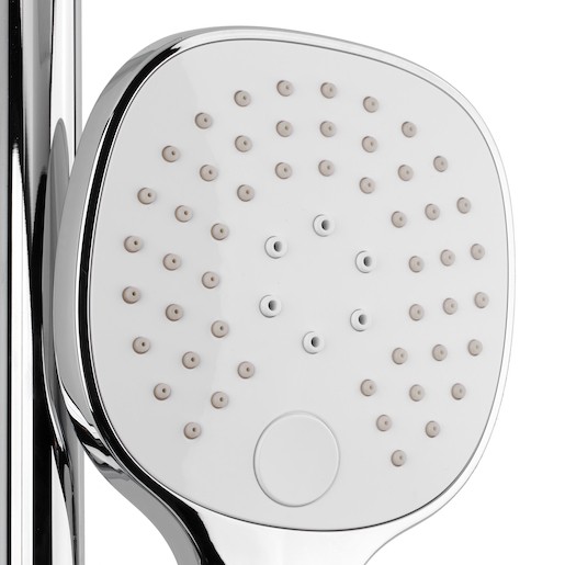 Zuhanyrendszer Optima kádi termosztáttal fehér / króm OPTIMASSTZV