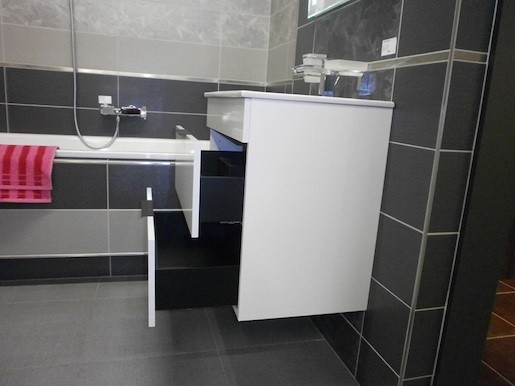 Fürdőszobaszekrény mosdóval Jika Plan 65x62,2x44,1 cm fehér PLAN65ZBI
