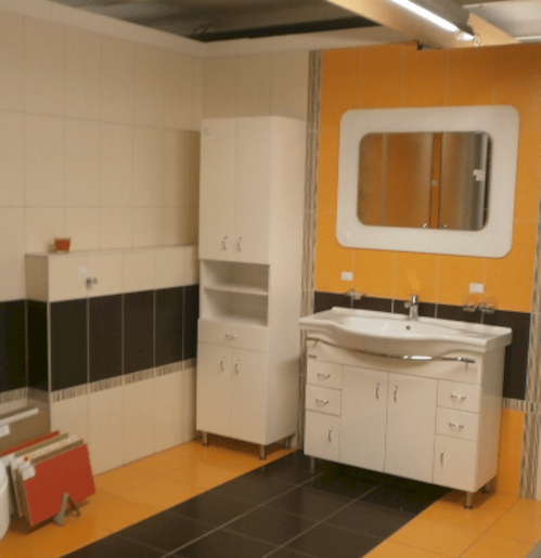 Fürdőszobaszekrény mosdóval Keramia Pro 102x85x55 cm fehér lesk PRO100DV