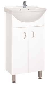 Fürdőszobaszekrény mosdóval Keramia Pro 43x85x34,5 cm fehér lesk PRO45DV