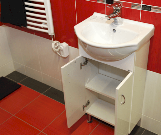 Fürdőszobaszekrény mosdóval Multi Pro 55,5x85x42,4 cm fehér lesk PRO55NOVA