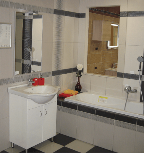 Fürdőszobaszekrény mosdóval Multi Pro 66x85x51,4 cm fehér lesk PRO65NOVA
