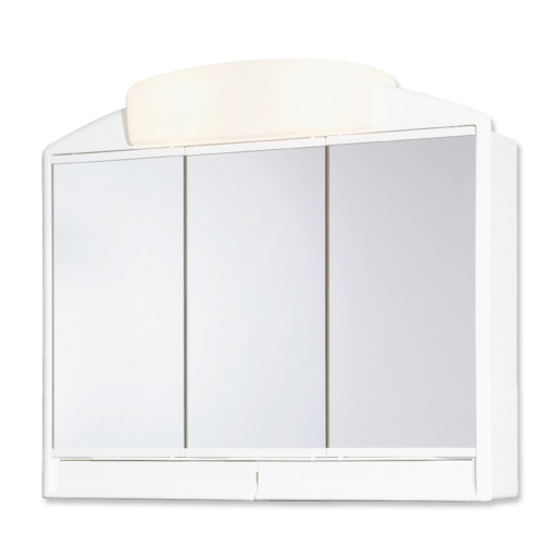 Tükrösszekrény világítással Jokey 59x51 cm műanyag fehér RANO