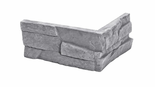 Homlokzati Sarok Stones Patan grey 13x10 cm dombor RPATANGR