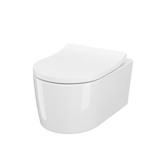 Wc soft close ülőkével felakasztható Cersanit Inverto  fehér színben fényes felülettel S701-419