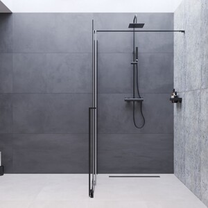 Zuhanyrendszer SAT B-Way termosztatikus csapteleppel fekete SATBWSST