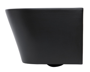Wc soft close ülőkével SAT Infinitio  fekete színben matt felülettel  hátsó kifolyással SATINF010RREXPBKM