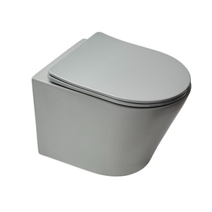 WC puha záródású ülőkével SAT Infinitio szürke 36,5x48 cm SATINF010RREXPLGRM