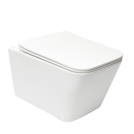 Az Infinitio sorozatban olyan pultos mosdókat és WC-ket találhat, amelyek biztosan megragadják a tekintetét, mint például ez az elegáns, szögletes kialakítású, falra akasztható WC. Softclose ülést tartalmaz. A WC rejtett szerelvénnyel és hátsó hulladékkal rendelkezik, öblítőáramkör nélkül. Öblítési térfogat 3/4,5 liter.