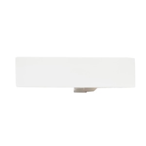 Dupla mosdó SAT Infinitio 120,4x46,5 cm fehér színben fényes felülettel két nyílás a csaptelep számára SATINF212046