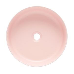 Mosdó lapra SAT Infinitio 39x39 cm rózsaszín színben matt felülettel csaptelep nyílás nélkül SATINF3939PM