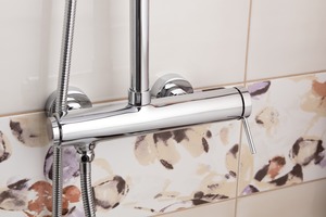 Zuhanyrendszer SAT egykaros csapteleppel króm SATSSPK