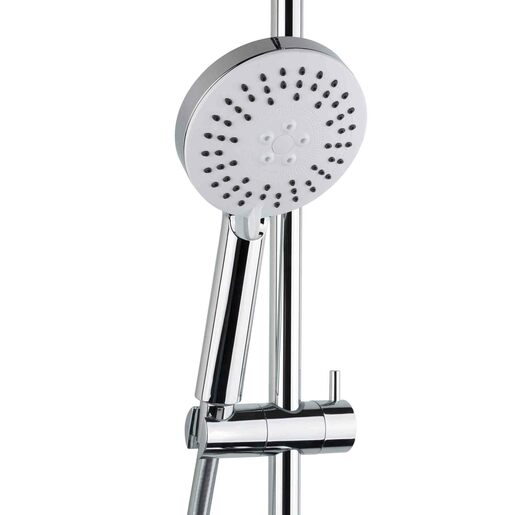 Zuhanyrendszer SAT egykaros csapteleppel fehér / króm SATSSPKP