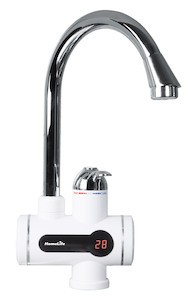 Mosogató csaptelep Homelife Digiterm elektromos vízmelegítéssel fehér / króm SDR-10D-3