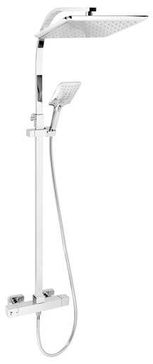 Zuhanyrendszer Novaservis Aquasave termosztatikus csapteleppel króm SET069TER.0