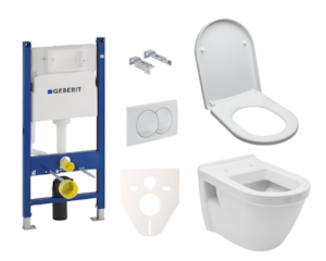 Fali WC készlet VitrA Integra incl. ülések + Geberit Duofix modul Delta 20 fehér SIKOGES5V0 gombbal