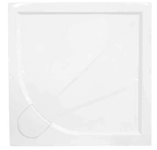 Zuhanytálca négyzet SAT 100x100 cm öntött márvány fehér SIKOLIMCC100Q