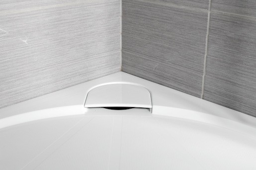 Zuhanytálca négyszögletes SAT 140x80 cm öntött márvány fehér SIKOLIMCC14080
