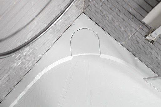 Zuhanytálca négyszögletes SAT 140x80 cm öntött márvány fehér SIKOLIMCC14080