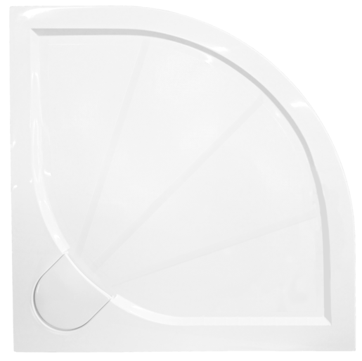 Zuhanytálca negyedkörös SAT 80x80 cm öntött márvány fehér SIKOLIMCC80S