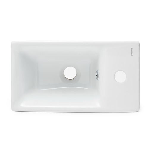 Fürdőszobaszekrény mosdóval Cersanit Dormo 40x64x21,5 cm fehér lesk SIKONCMO014BL
