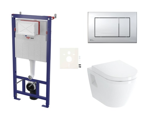 Fali WC szett világos falakhoz / falra szerelhető VitrA Integra SIKOSSINTSC21K