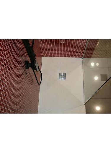 Zuhanytálca négyszögletes SIKO 100x90 cm öntött márvány blanco SIKOSTONE10090SB