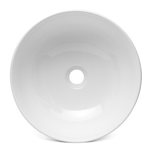 Mosdó lapra Triomini Slim 38,5x38,5 cm fehér színben fényes felülettel túlfolyás nélkül SLM3838