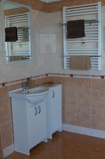 Fürdőszobaszekrény mosdóval Multi Praxis 51,7x85x41,2 cm fehér mat SPAMELIA
