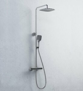 Zuhanyrendszer Ravak 10° termosztátos csapteleppel ezüst X070103