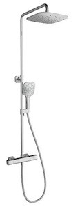 Zuhanyrendszer Ravak 10° termosztátos csapteleppel ezüst X070103