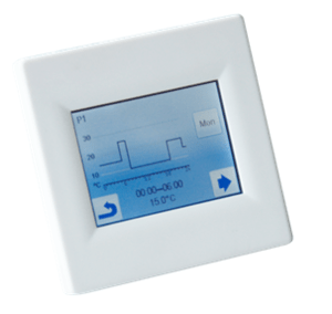 Érintős termosztát a Finezától. Az otthoni hőmérséklet egyszerű szabályozásához.Érintős termosztát a Finezától. Az otthoni hőmérséklet egyszerű szabályozásához.