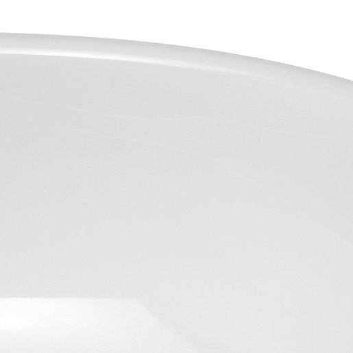 Mosdó lapra Glacera Vallone 39,5x39,5 cm fehér színben fényes felülettel túlfolyás nélkül VA3939