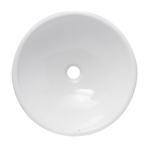 Mosdó lapra Glacera Vallone 42,5x42,5 cm fehér színben fényes felülettel túlfolyás nélkül VA4242BP