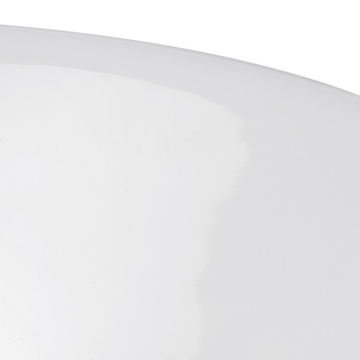 Mosdó lapra Glacera Vallone 42x42 cm fehér színben fényes felülettel túlfolyás nélkül VA4242VN