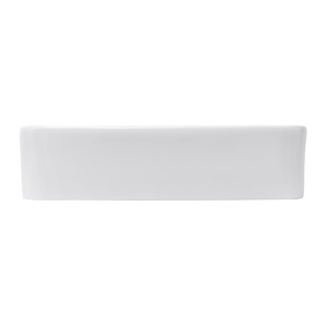 Mosdó lapra Glacera Vallone 49x30 cm fehér színben fényes felülettel túlfolyás nélkül VA4930