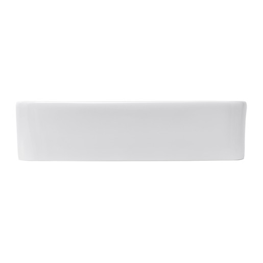 Mosdó lapra Glacera Vallone 49x30 cm fehér színben fényes felülettel túlfolyás nélkül VA4930