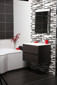 Fürdőszobaszekrény mosdóval Naturel Verona 66x51,2x52,5 cm sötét fa VERONA66BMTD
