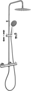Zuhanyrendszer Paffoni termosztatikus csapteleppel króm ZCOL685LIQCR