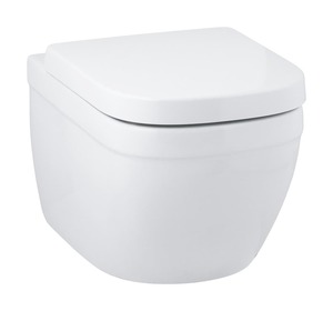 Falra szerelhető WC hátsó kifolyással öblítési kör nélkül. Kerámia ülőke nélkül Öblítési mennyiség 3/5 liter. Rejtett rögzítés.
